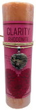 AzureGreen CP91CL  Clarity Pillar candle with Rhodonite heart