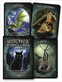 AzureGreen DWITFAM  Witches' Familiars oracle by Meiklejohn-Free & Peters