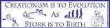 AzureGreen EBCREE Creationism Bumper Sticker