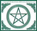 AzureGreen EBPEN1 Pentagram Bumper Sticker