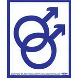 AzureGreen EBSMM Male/Male Bumper Sticker