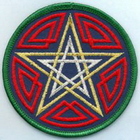 AzureGreen ESCEL Celtic Pentagram patch 3"