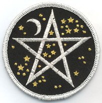 AzureGreen ESSTA Starry Pentagram iron-on patch 3"