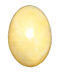 AzureGreen GECALY2 2" Calcite, Yellow egg