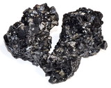 AzureGreen GFTOUB3S  ~3# Tourmaline, Black specimen