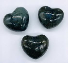 AzureGreen GHLAB1  1 1/2" Labadorite heart