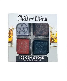 AzureGreen GIPEN  (set of 4) Pentagram ice gemstones