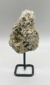 AzureGreen GSPYRM  Pyrite on metal stand