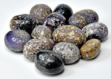 AzureGreen GTAGAGB  1 lb Agate, Grape tumbled stones