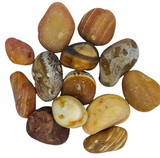 AzureGreen GTAGANB  1 lb Agate, Natural tumbled stones