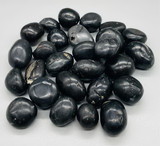 AzureGreen GTAGNMB  1 lb Agni Manitite, Black tumbled stones 20-22mm