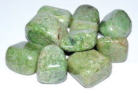 AzureGreen GTGROB  1 lb Grossularite (green garnet) tumbled stones
