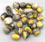 AzureGreen GTJASBBB  1 lb Jasper, Bumble Bee tumbled stones