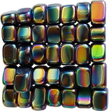 AzureGreen GTMHEMRB 1 lb Magnetic Rainbow Hematite stones