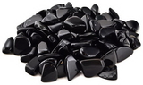 AzureGreen GTOBSB 1 lb Black Obsidian tumbled