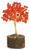 AzureGreen GTRCAR Carnelian gemstone tree