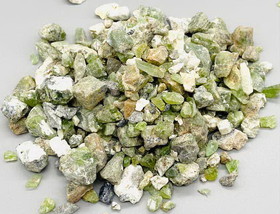 AzureGreen GUPERB  1 lb Peridot 5-10mm untumbled stones