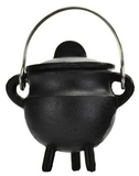 AzureGreen ICBR81 Plain cast iron cauldron w/ lid 2 3/4