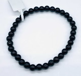 AzureGreen JB5558  5mm Tourmaline, Black bracelet