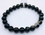 AzureGreen JB6274  6mm Tourmaline, Black W Quartz bracelet
