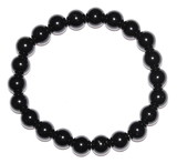 AzureGreen JB810BO  8mm Black Obsidian bracelet