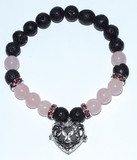 AzureGreen JB8LAVRA 8mm Lava/ Rose Quartz with Aromatherapy