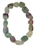 AzureGreen JBGFLUR Fluorite, Rainbow gemstone bracelet
