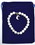 AzureGreen JBS68  8mm Howlite & Cresent Moon bracelet