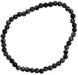 AzureGreen JBSSF 4mm Snow Flake Obsidian stretch