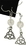 AzureGreen JERQZ Quartz Triquetra earrings