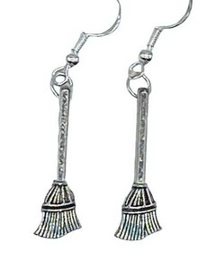 AzureGreen JEWITB  Witches Broom earrings