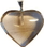 AzureGreen JHSQ 1" Smoky Quartz heart