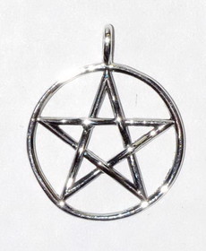 AzureGreen JMS242  1" Pentagram sterling