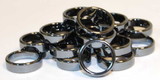 AzureGreen JRH116B  (set of 100) 6mm Flat Hematite rings
