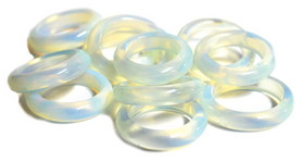 AzureGreen JROPA  (set of 25) Opalite (size 6-10) rings