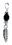 AzureGreen JSPFEAOB Feather pendant with black onyx bead