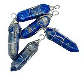 AzureGreen JWPLAP5  (set of 5) Lapis wire wrapped point