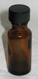 AzureGreen L5A .5oz Amber Glass Bottle