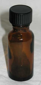 AzureGreen L5A .5oz Amber Glass Bottle