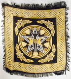 AzureGreen RAC91 Pentagram Goddess altar cloth 18