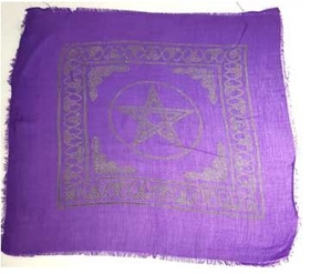 AzureGreen RAP24 Pentagram altar cloth 18" x 18"