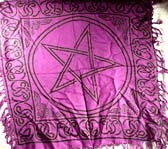 AzureGreen RAP36 Pentagram altar cloth 36"x36"