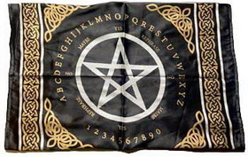 AzureGreen RASC102  24"x24" Pentagram Pendulum/ Ouija altar cloth