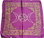 AzureGreen RASC96PUR 18"x18" Purple rayon Triple Moon cloth