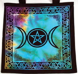 AzureGreen RB74TMP Triple Moon Pentagram Tote Bag