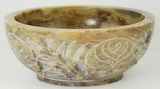 AzureGreen RBST5C Soapstone Scrying & smudge Bowl