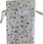 AzureGreen RO33WS 2 3/4" x 3" White organza pouch with Silver Stars