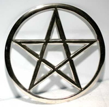AzureGreen RPEN6 Cut-Out Pentagram altar tile 5 3/4