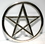 AzureGreen RPEN6 Cut-Out Pentagram altar tile 5 3/4"