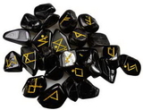 AzureGreen RRBLAT Black Tourmaline rune set